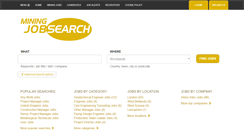 Desktop Screenshot of miningjobsearch.com
